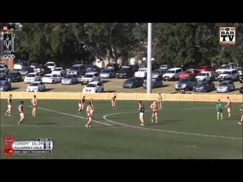2015 BDAFL Round 15 Highlights - Cardiff Hawks v Killarney Vale