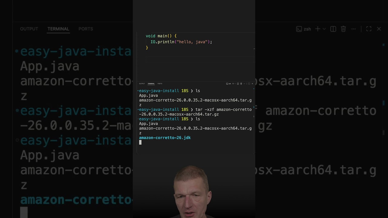 Enjoyably Simple Java Installation #java #shorts #coding #airhacks