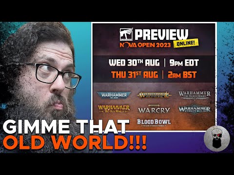 LIVE: NOVA OPEN 2023 REVEALS!  GIMME THAT OLD WORLD!!!