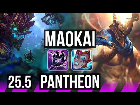 MAOKAI & Kai'Sa vs PANTHEON & Jhin (SUP) | 22k DMG | KR Master | 25.5