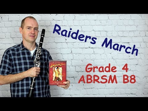 RAIDERS MARCH Clarinet Grade 4 ABRSM 2019 | (inc Play-Along & Tutorial) Indiana Jones theme