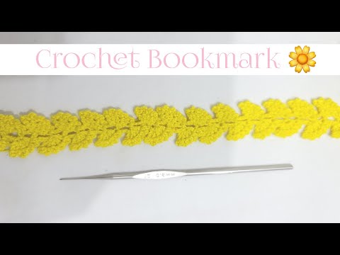 How to Crochet the Simply Daisy Bookmark Pattern - Great for Beginner Crocheters and Book Lovers