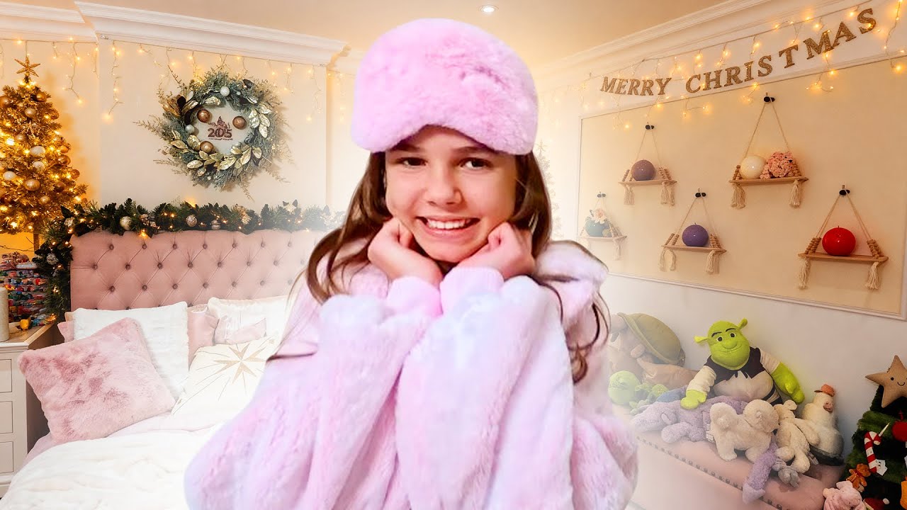 Украсила свою комнату на Рождество
