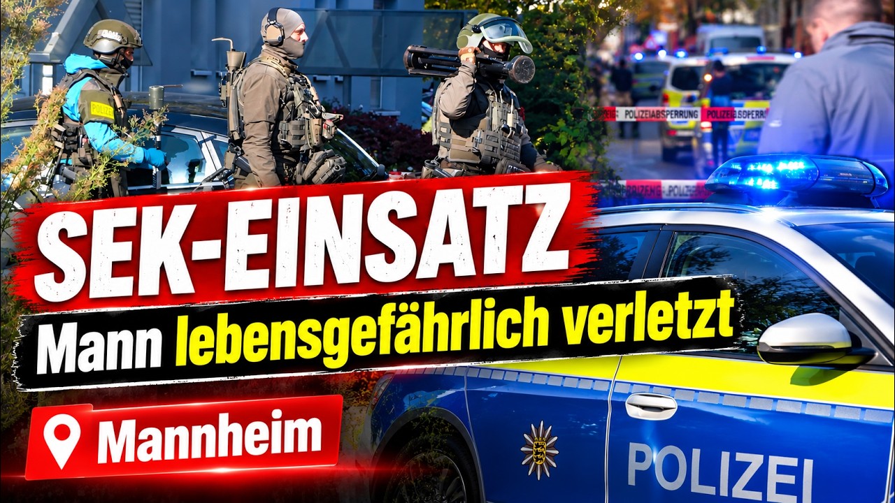 SEK-Großeinsatz in Mannheim: Mann nach Auseinandersetzung lebensgefährlich verletzt!