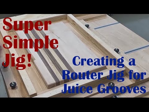 AWESOME Cutting Board Juice Groove Jig