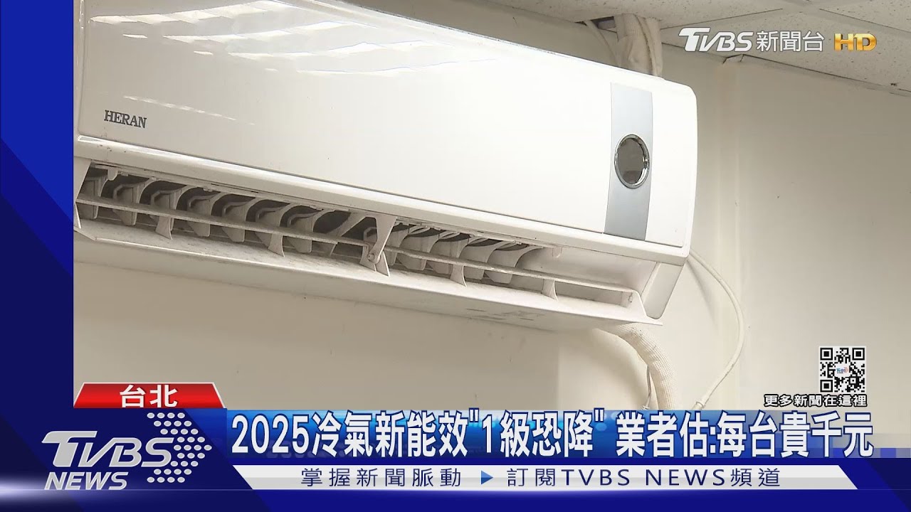 2025冷氣新能效「1級恐降」 業者估:每台貴千元