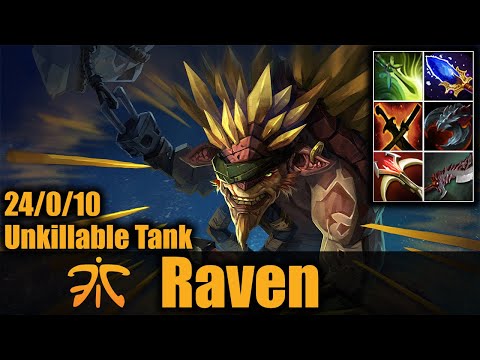 🔥 Unkillable Mega Tank - Fnatic.Raven - Bristleback - 24 Kills 0 Deaths - DOTA 2 Pro Game Highlights