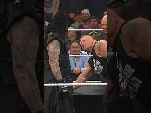 Undertaker devilishly uses a pen to inflict pain on Brock Lesnar 🖊️