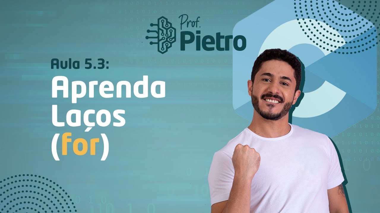 Linguagem C - Aula 5.3 - Aprenda o comando for - loops/laços contados (2022)