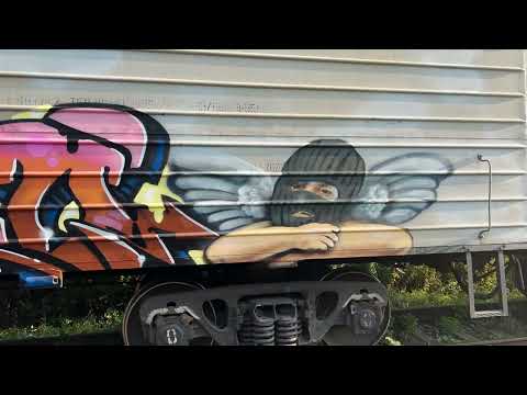 Graffiti Remes & Seno -  freight train