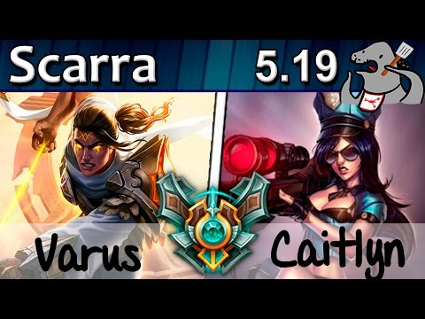 Scarra - Varus/Lee Sin vs Caitlyn/Kennen - ADC - Master S5 | 402