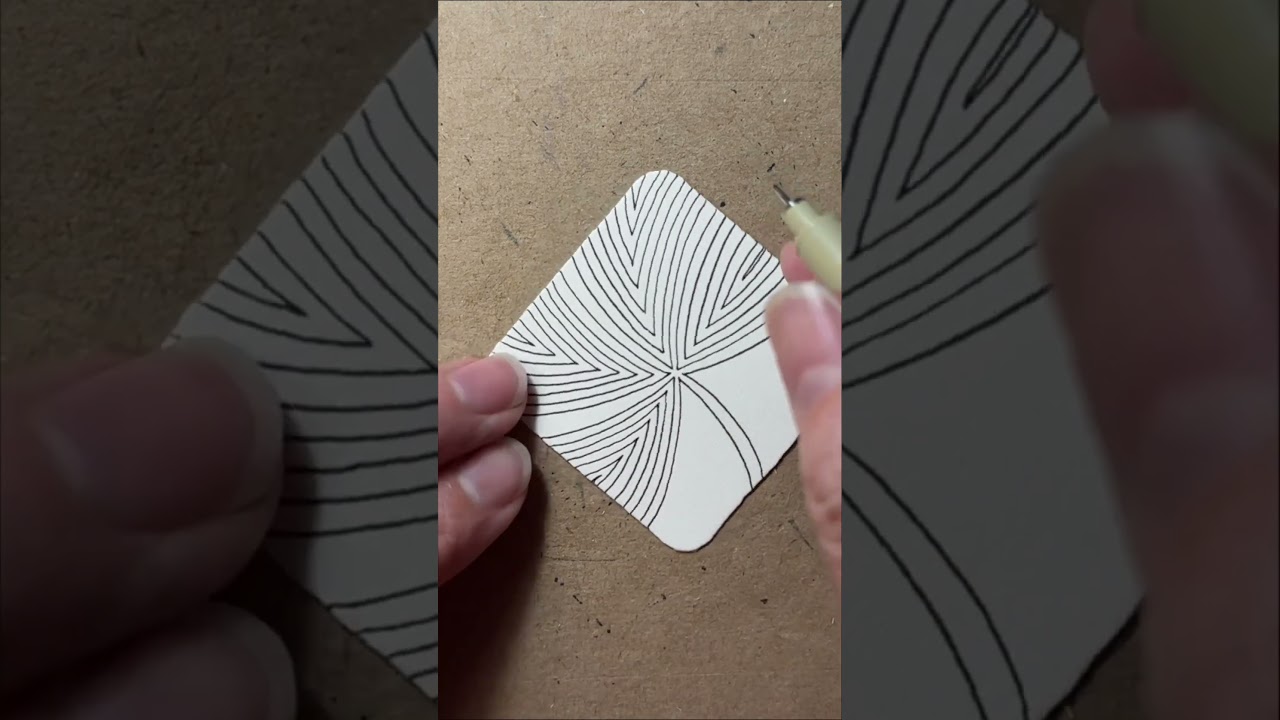 How to draw tangle pattern Xircus #zentangle #xircus #zentanglepattern #drawing