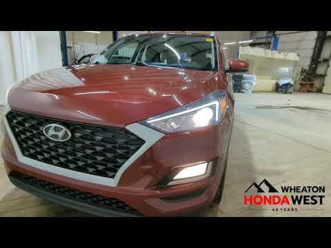 2019 Hyundai Tucson Preferred AWD in Gemstone Red for sale at Wheaton Honda West in Calgary, AB