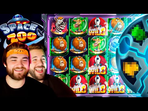 THIS NEW SPACE ZOO SLOT LOOKS SO GOOD WE HAD TO GIVE IT A TRY!!