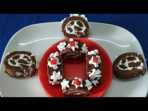 Chocolate swissroll ( without egg )