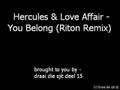 Hercules & Love Affair - You Belong (Riton Remix ...