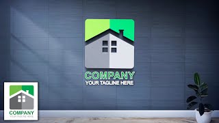 logo design | greenhouse logo | real estate logo design illustrator