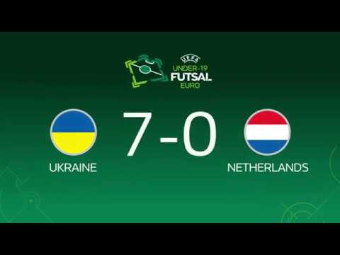 UEFA Futsal Euro U-19 / Riga 2019 - Round 1 / Group B - Ukraine 7x0 Netherlands