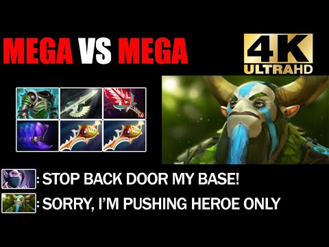 Impossible Mega Creeps Comeback By 2X Divine Rapier Nature Prophet - Epic Mega VS Mega 7.27d Dota 2