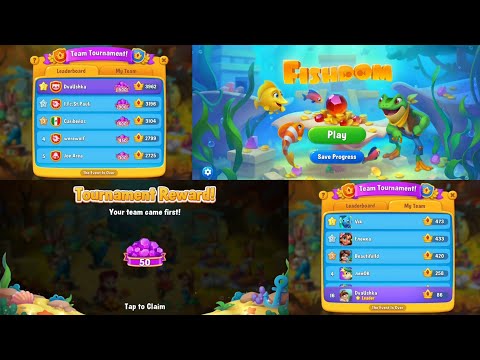 🏆Fishdom: Team Tournament - First Place🥇 - 24/06/2024