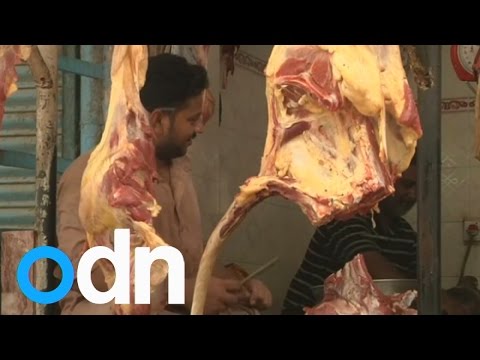 Karachi’s butchers suffer during heatwave and power cuts