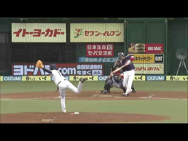 3回表 ライオンズ・岸 スワローズ・山田に7号ソロホームラン打たれる... 2014/5/24 L-S