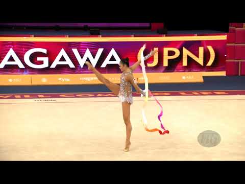 MINAGAWA Kaho (JPN) - 2019 Rhythmic Worlds, Baku (AZE) - Qualifications Ribbon
