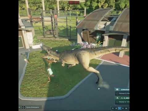 One Roar Was All It Took – Park in Panic! 🦖⚠️ |  Allosaurus Breakout! 🚨💥