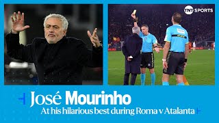 Classic Jose! 🤣 - Mourinho furiously sprints out of his dugout before being yellow carded 🟨