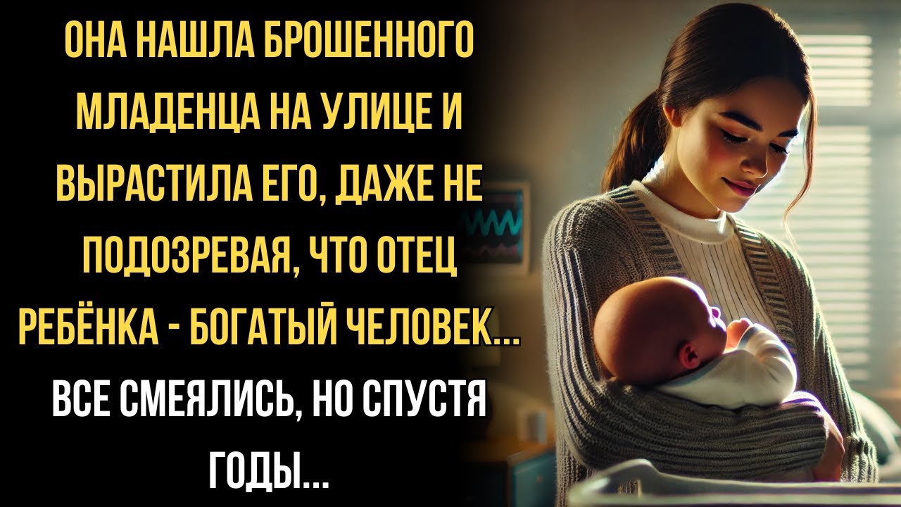 Она вырастила оставленного младенца, не зная о его богатом отце... Спустя годы...