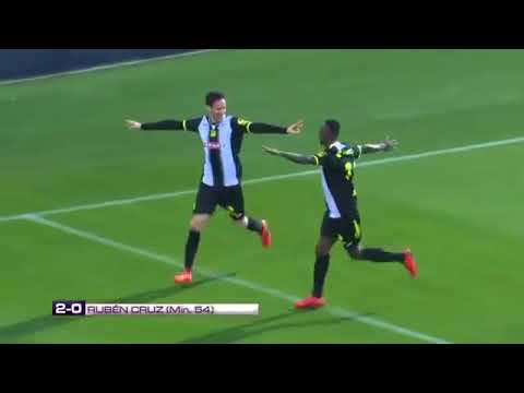 Goles del derbi entre FC Cartagena (3) -Vs- (2) UCAM Murcia CF (Rubén Cruz, Owusu)