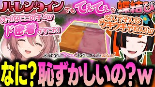 はなびからバレンタインの手作りチョコが欲しくてグイグイ迫るかわいいﾓｶｻｰﾝ【ぶいすぽ/切り抜き/甘結もか/蝶屋はなび/蝶結び/Minecraft】