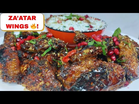 How To Make  Zaatar-Scotch Bonnet Pomegranate Wings| Caribbean Fusion Food| Delicious & Flavourful 🍗