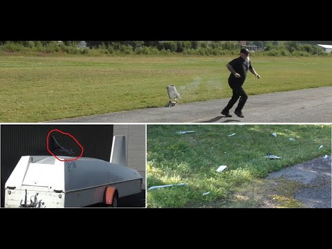 Crazy Vampire Venom 90mm EDF Crash - Cessna crashes in wall - Action as U like it - RCgutt style