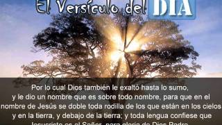 Miniatura del video: El versiculo del dia .com - Filipenses 2 v9-11