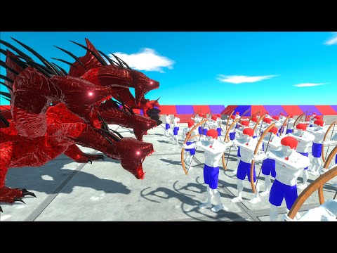 ⚡ BOSS VIRUS HYDRA vs ANTIBIOTIC Army DEATH RUN  - 🦖 Animal Revolt Battle Simulator 🦕