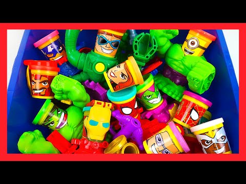 Play-Doh Can Heads MARVEL Giant Box AVENGERS Can Heads Collectibles