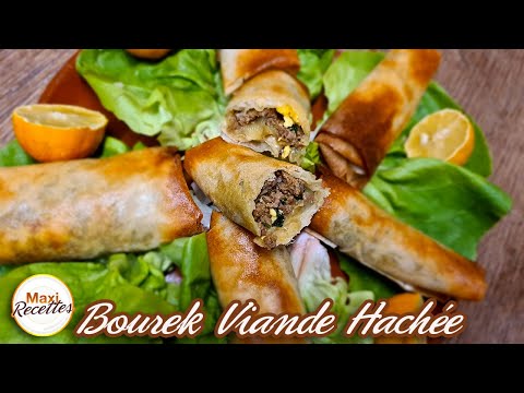 Bourek Viande Hachée Fromage Recette Facile et Rapide