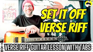 Audioslave - Set It Off Verse Riff Guitar Lesson | Tab | Tutorial