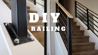 DIY Stair Railing Staircase Makeover