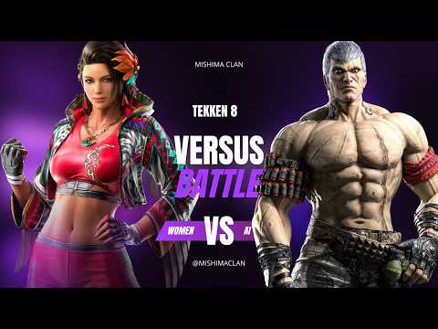 Mishima Clan | Women Vs CPU Hard Mode ▰ VERSUS BATTLE RUN | Tekken 8
