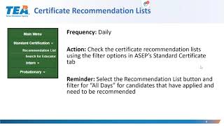 EPP Reminders for HB3 Impacted Candidates Webinar