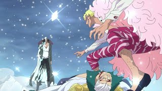 DOFLAMINGO vs AOKIJI & SMOKER || Full Fight || HD - almirante vs shichibukai
