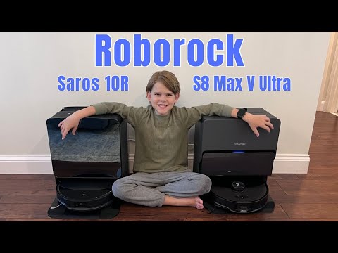 Comparing the Roborock Saros 10R and S8 MaxV Ultra Robot Vacuums!