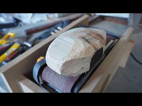 Bright Stem - Making of Wooden Abstract Sculpture S8.1 Grey (Time Lapse)