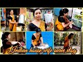Indian House Wife Cleaning And Work Everything In Her Daily Life With Wearing A Saree Sareevlog
