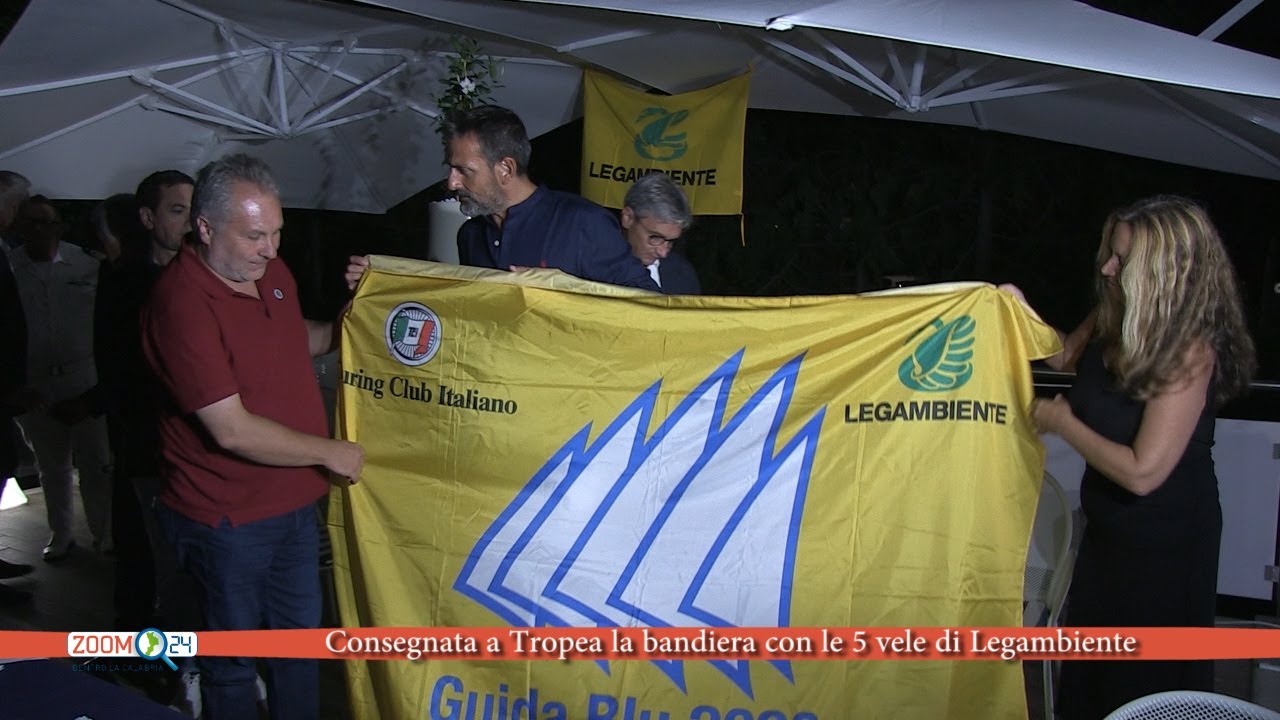 Consegnata a Tropea la bandiera con le 5 vele di Legambiente (VIDEO)