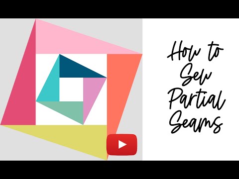 How to Sew Partial Seams ~ Off Kilter