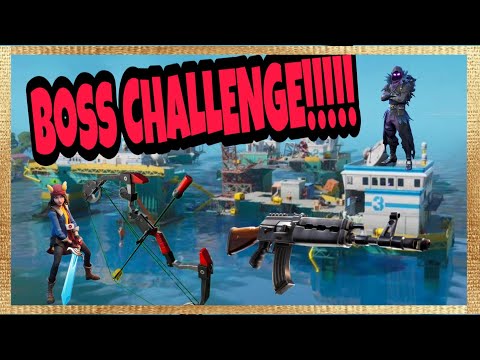 ARCO DI NITROGLICERINA E FUCILE DI MIAOSCOLO IN UNA SOLA PARTITA!!! FORTNITE BOSS CHALLENGE
