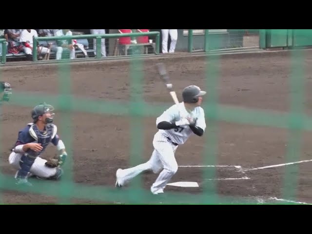 【ファーム】子鴎打線が打ちマクル!! マリーンズ・香月一のタイムリーで1点差!! 2018/8/29 M-L(ファーム)